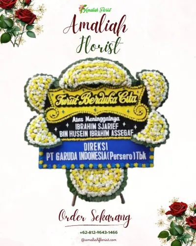 Papan Bunga Duka di Cililitan